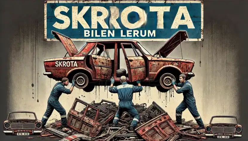 Skrotning bil i Lerum: Lönsamt & miljövänligt